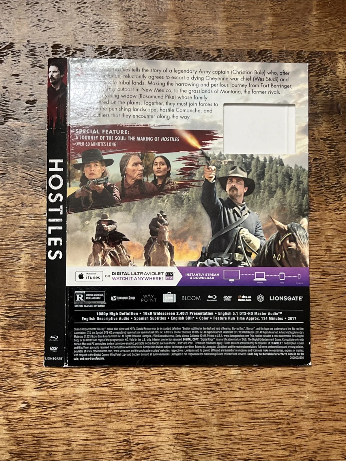 Wes Studi — Wes Studi Signed Hostiles DVD JSA Coa Autographed, image 4
