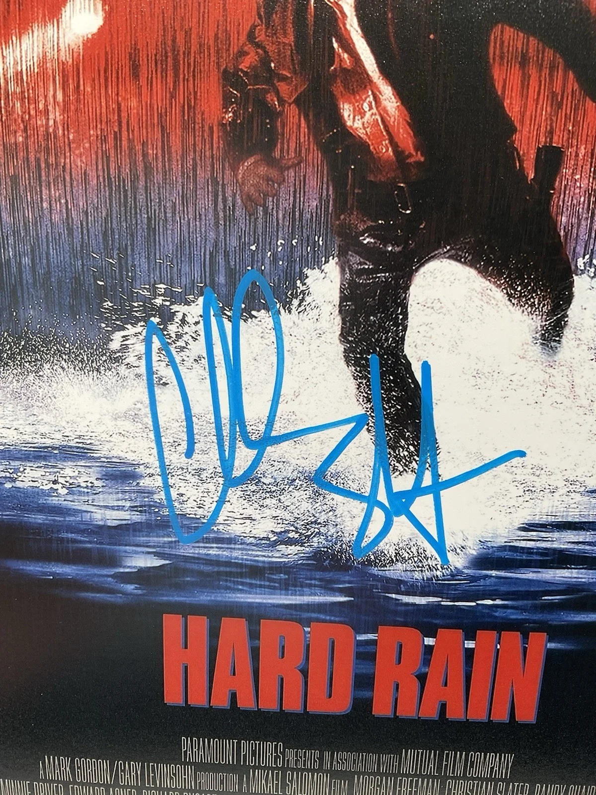 Christian Slater — Christian Slater signed photo Hard Rain signed 8x10 ACOA Slater autographed 8x10, image 2