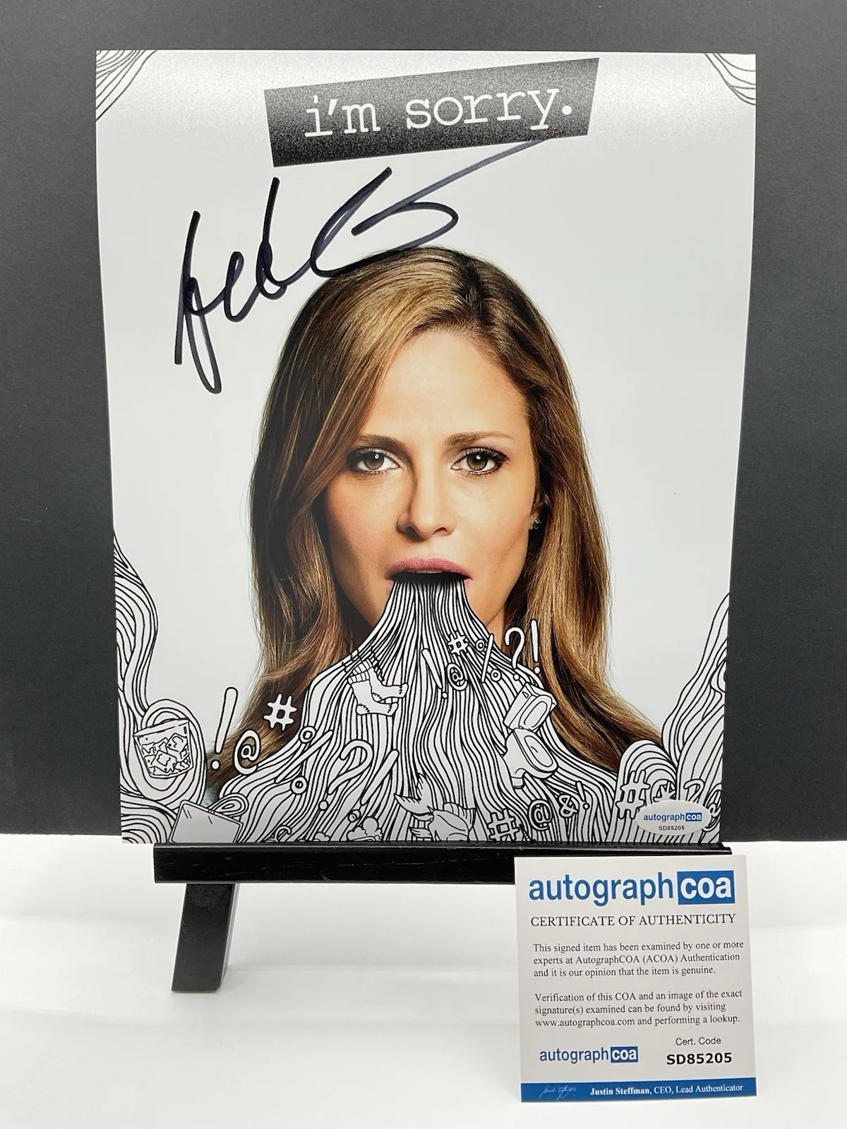Andrea Savage — Andrea Savage signed Photo I'm Sorry signed photo ACOA Comedy signed 8x10 auto