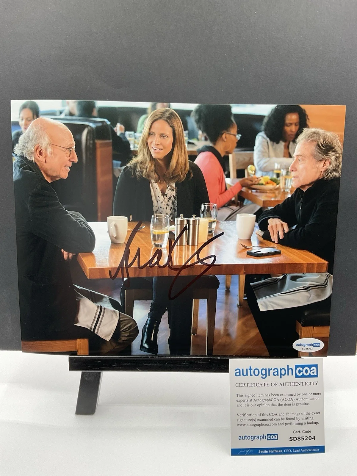 Andrea Savage — Andrea Savage signed Photo Curb Your Enthusiasm signed photo ACOA Larry David