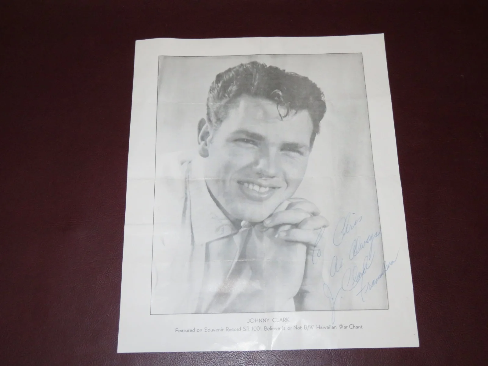 Johnny Clark, Bud Voght, Tom Plunkett, Bob Evans — Vintage Johnny Clark and the Four Playboys Signed Set 2 BW Prints - 5 Autographs, изображение 2