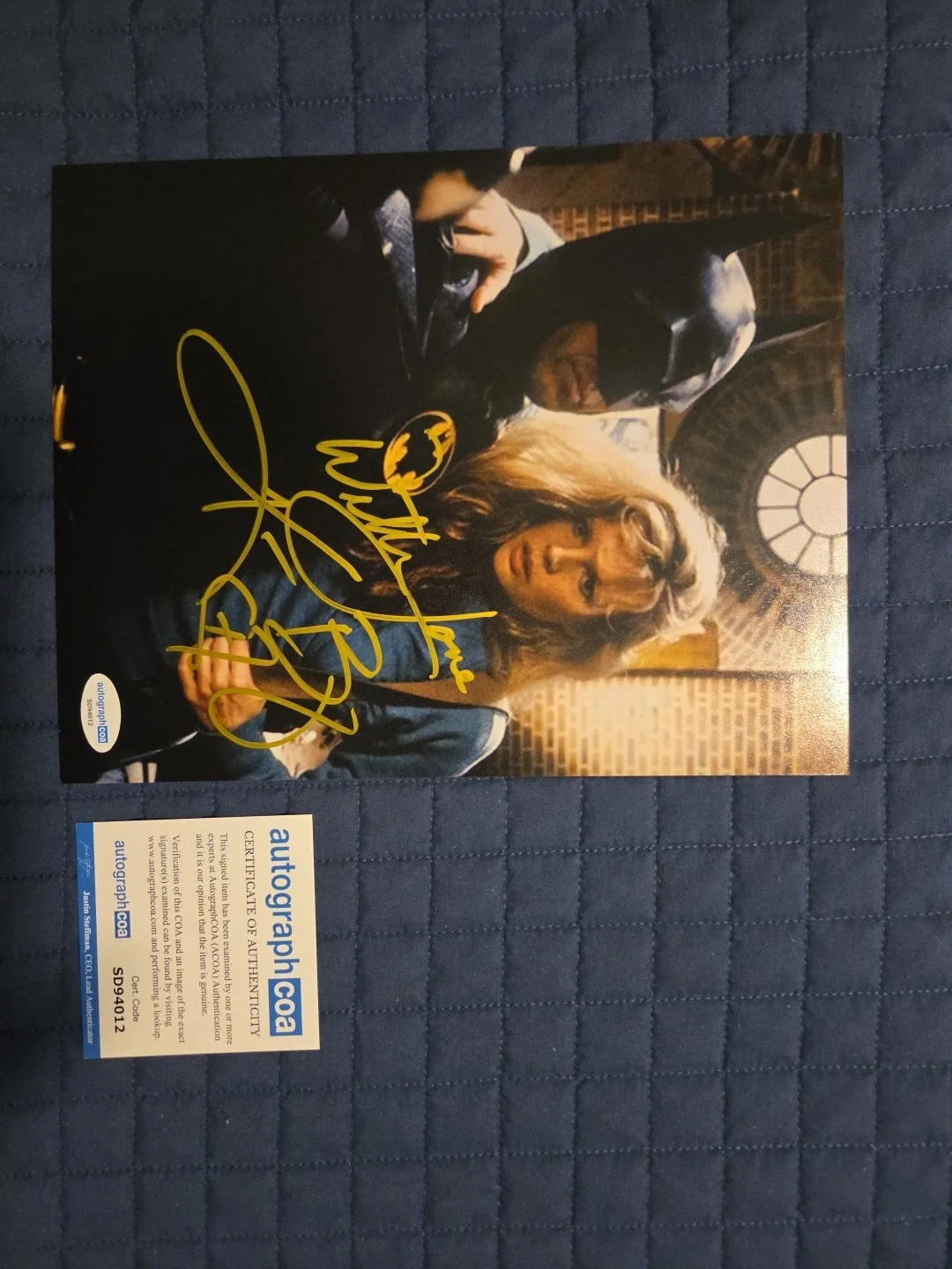 Batman Signed Kim Basinger Autographed 8x10 PHOTO ACOA Cert. Gold Marker. Vicki, изображение 2