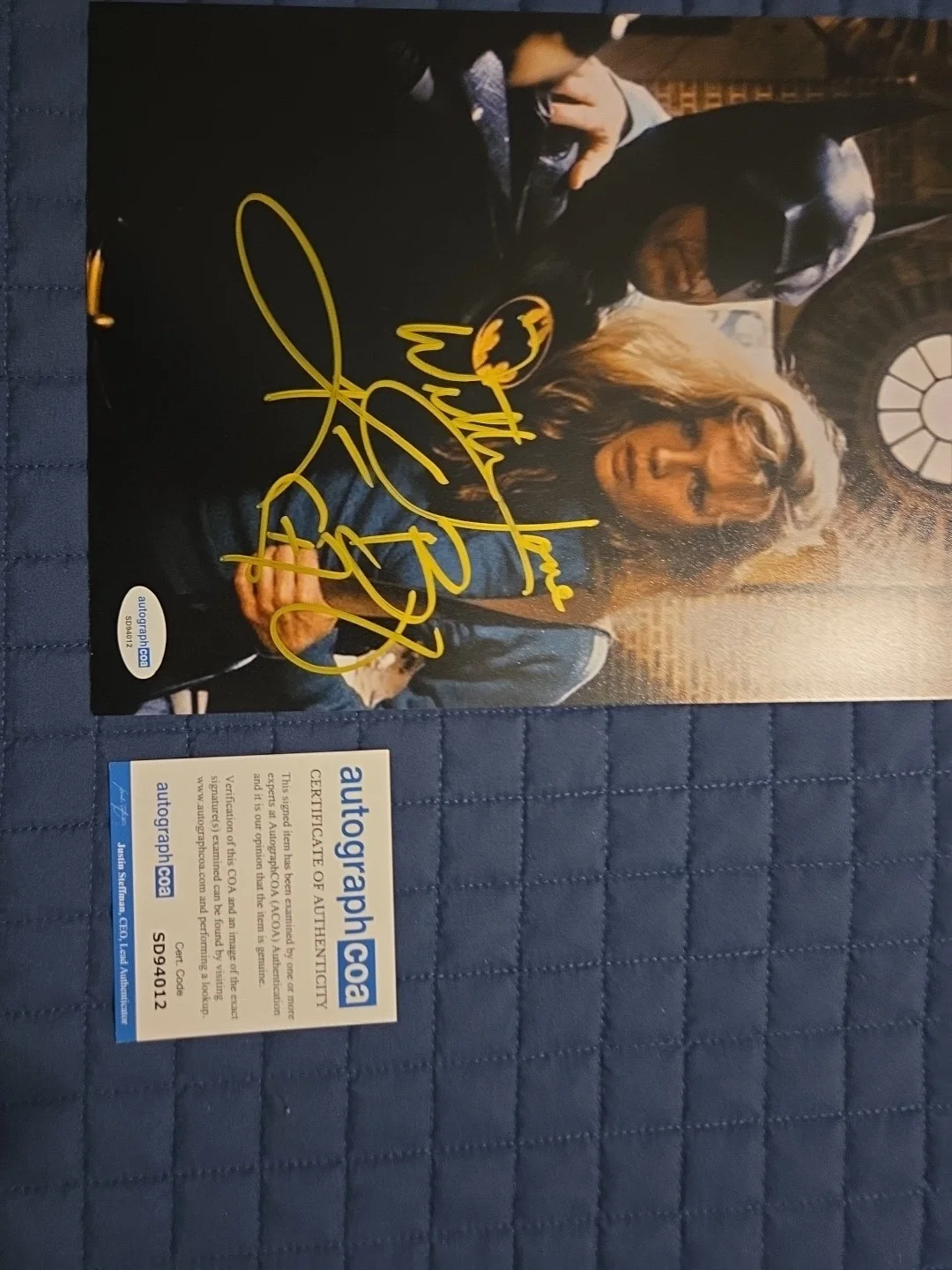 Batman Signed Kim Basinger Autographed 8x10 PHOTO ACOA Cert. Gold Marker. Vicki, изображение 3