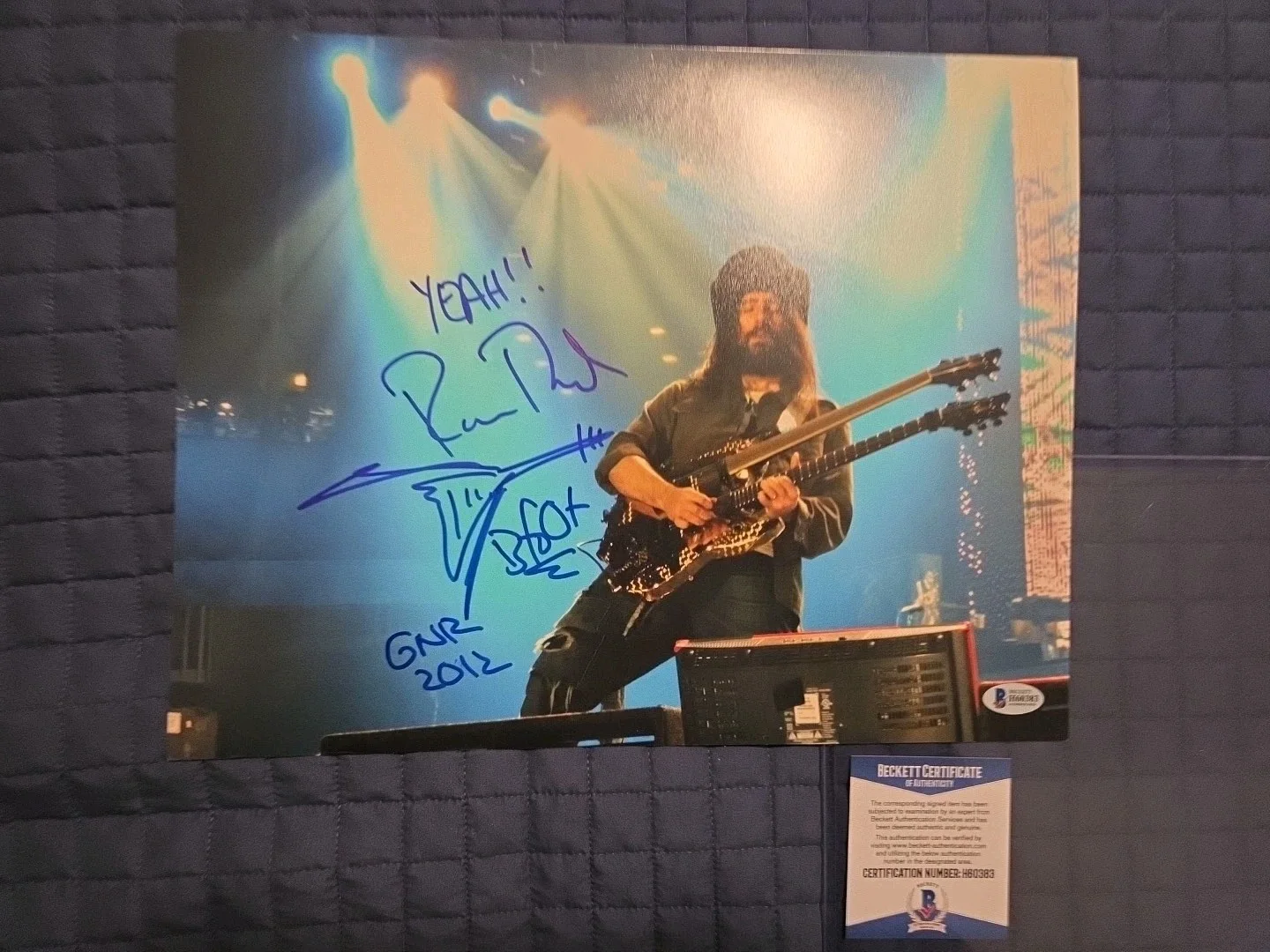 Guns N Roses Signed Ron Bumblefoot Thal 11x14 Photo BAS Beckett Certified!!!, изображение 2