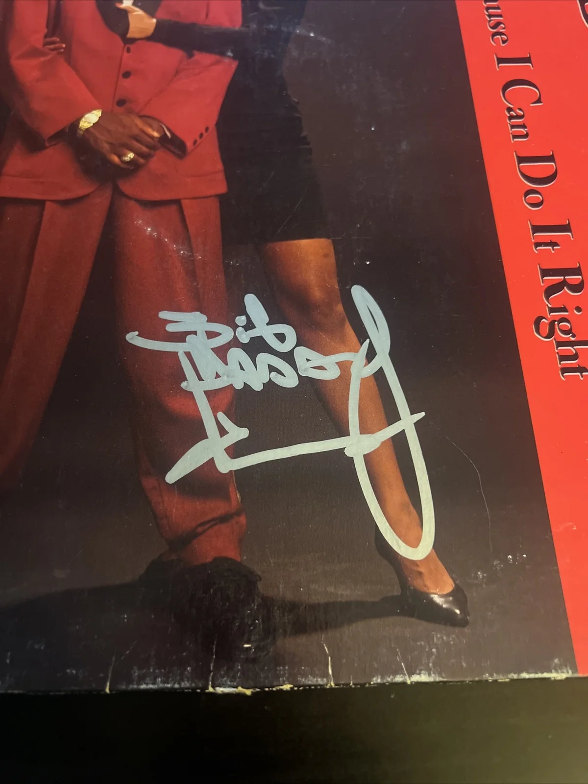 BIG DADDY KANE SIGNED CAUSE I CAN DO IT 12" SINGLE RECORD VINYL BECKETT BAS COA, image 3