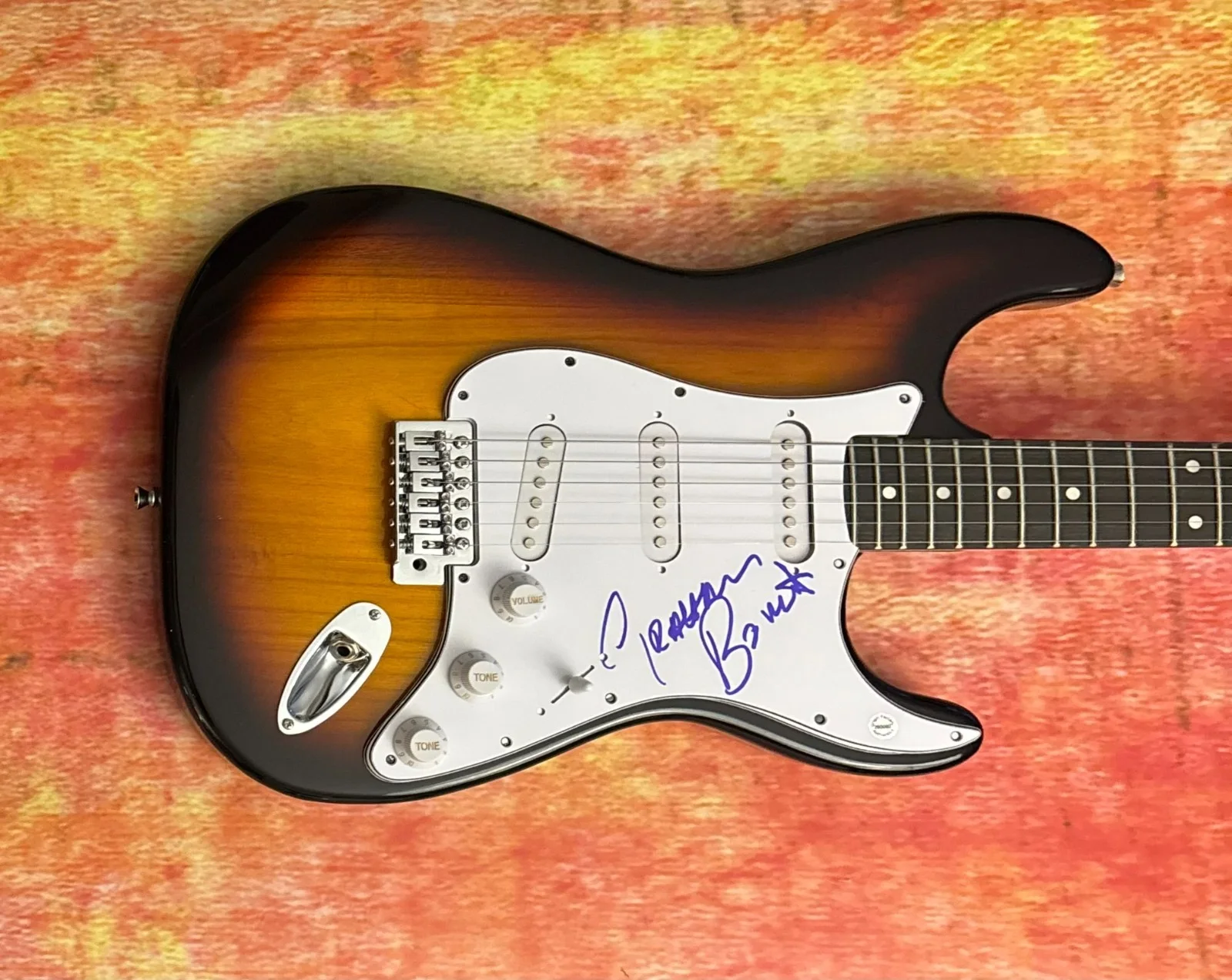 GFA Rainbow Band Singer * GRAHAM BONNET * Signed Electric Guitar PROOF COA, image 2