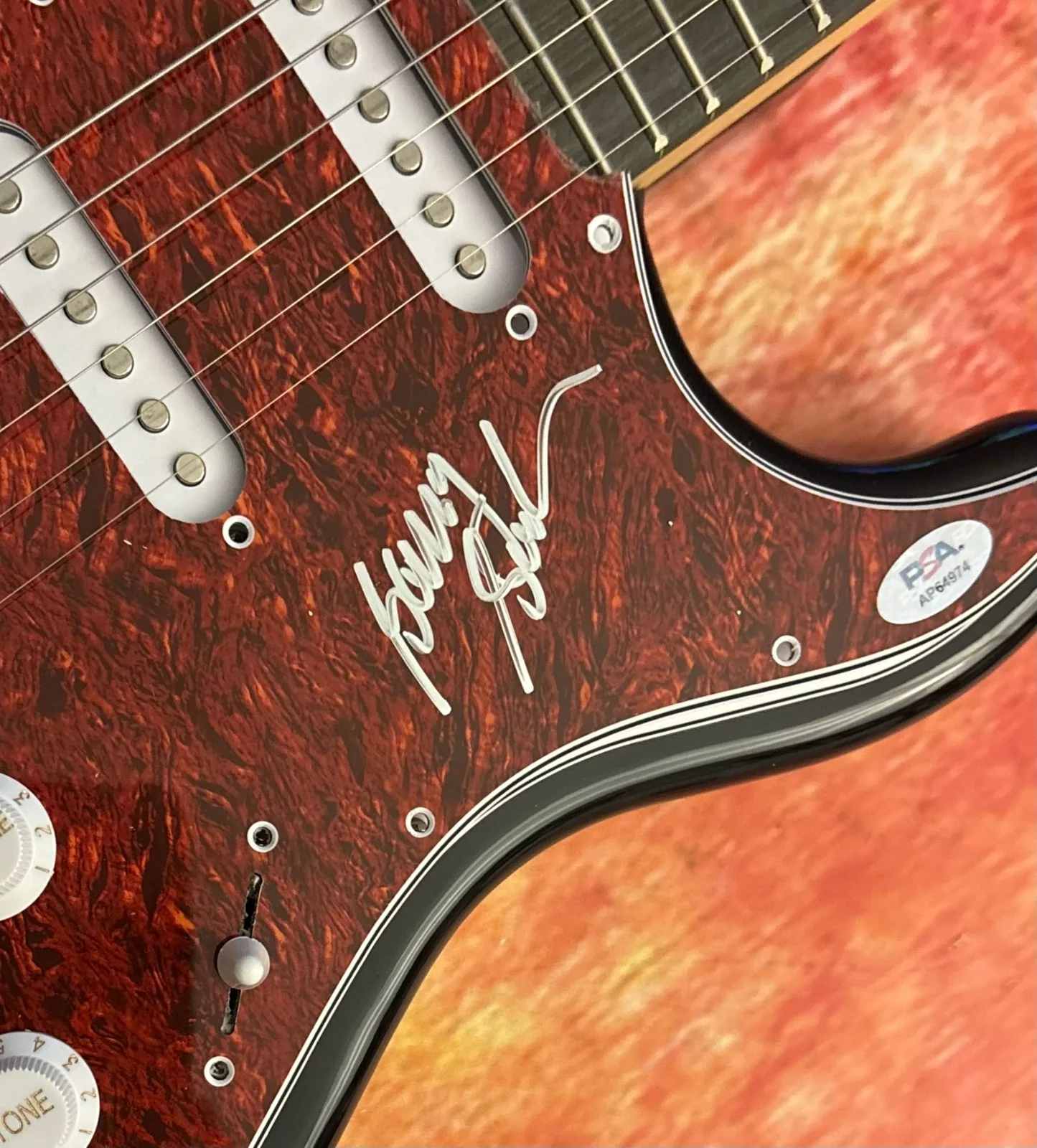 PSA Boston Band Guitarist * BARRY GOUDREAU * Signed Electric Guitar COA, image 5