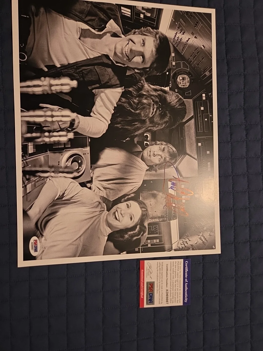 Star Wars Signed Mark HAMILL AUTOGRAPHED 11X14 B/W PHOTO PSA CERT LUKE..., изображение 4