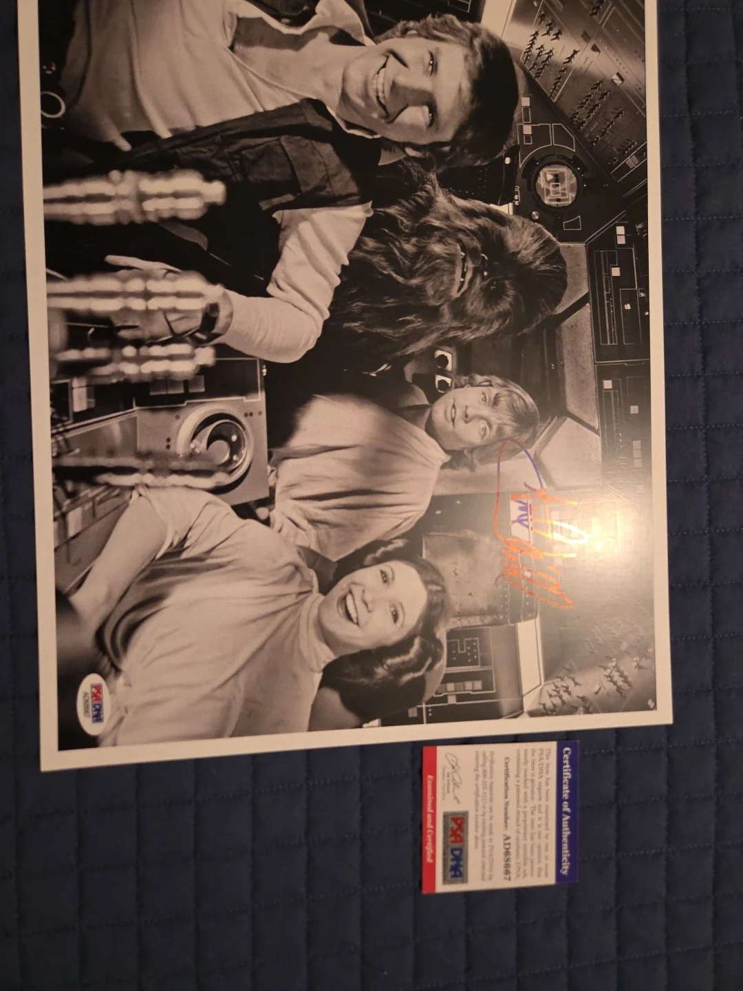 Star Wars Signed Mark HAMILL AUTOGRAPHED 11X14 B/W PHOTO PSA CERT LUKE..., изображение 5