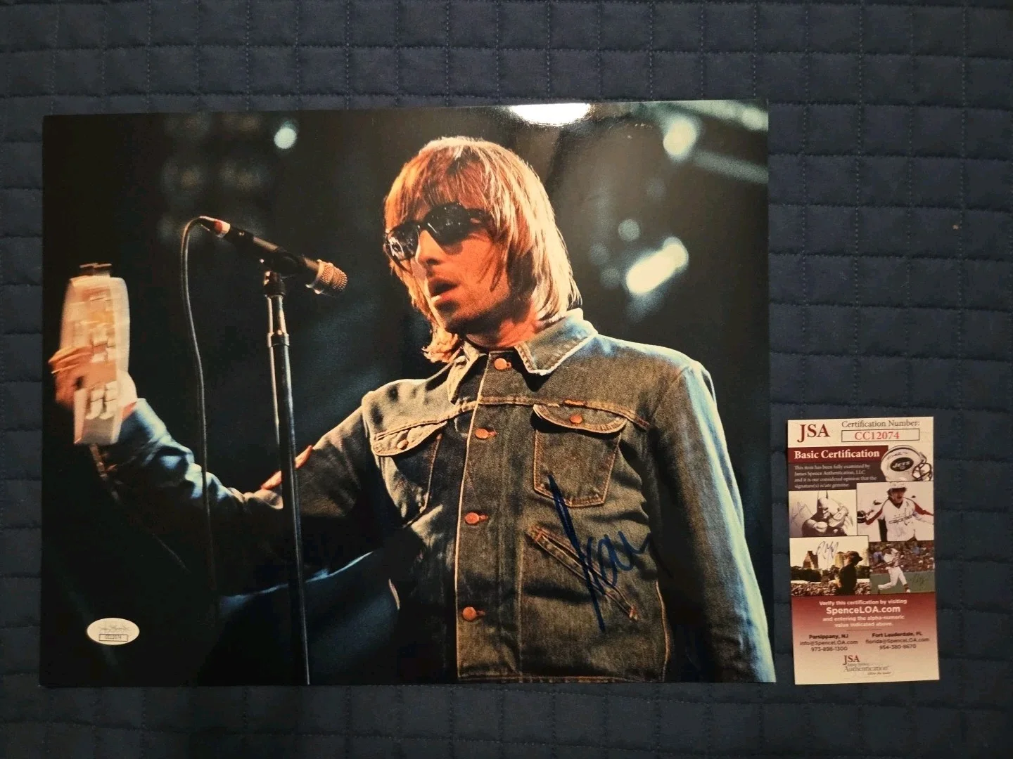Oasis Liam Gallagher Autographed Signed 11x14 Photo JSA COA, image 2