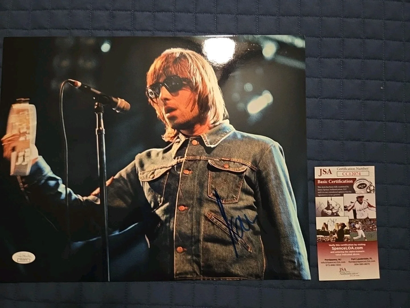 Oasis Liam Gallagher Autographed Signed 11x14 Photo JSA COA, image 3