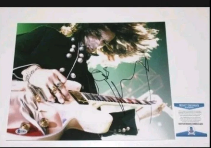 JOE PERRY AEROSMITH LEAD GUITARIST SIGNED AUTOGRAPH 11X14 PHOTO BECKETT COA BAS, изображение 2