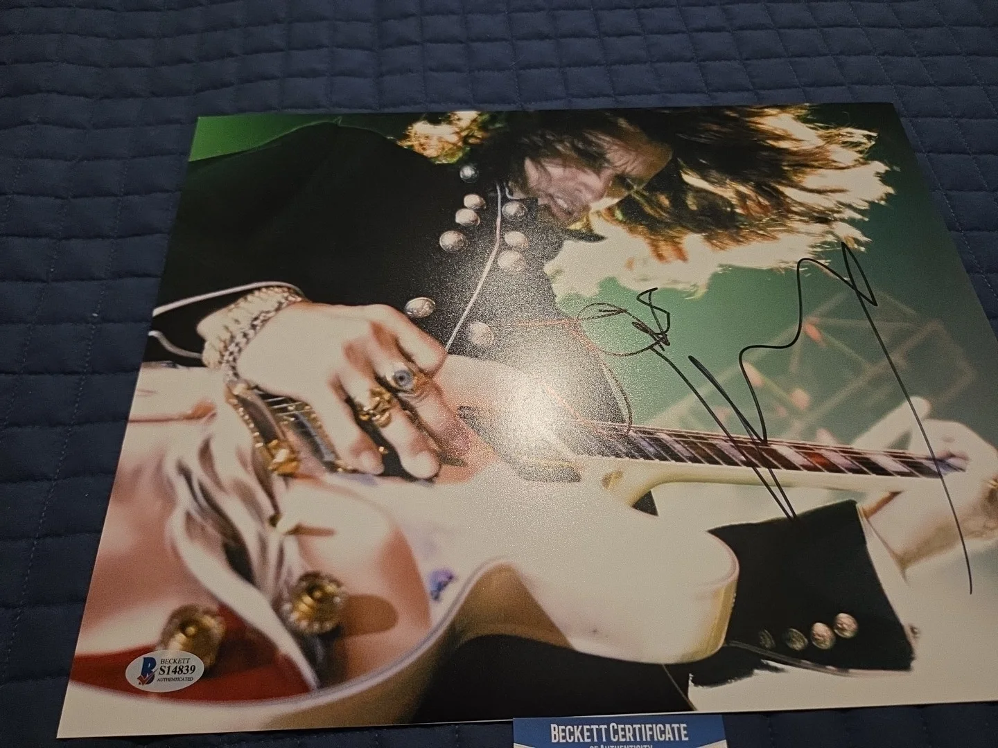 JOE PERRY AEROSMITH LEAD GUITARIST SIGNED AUTOGRAPH 11X14 PHOTO BECKETT COA BAS, изображение 4