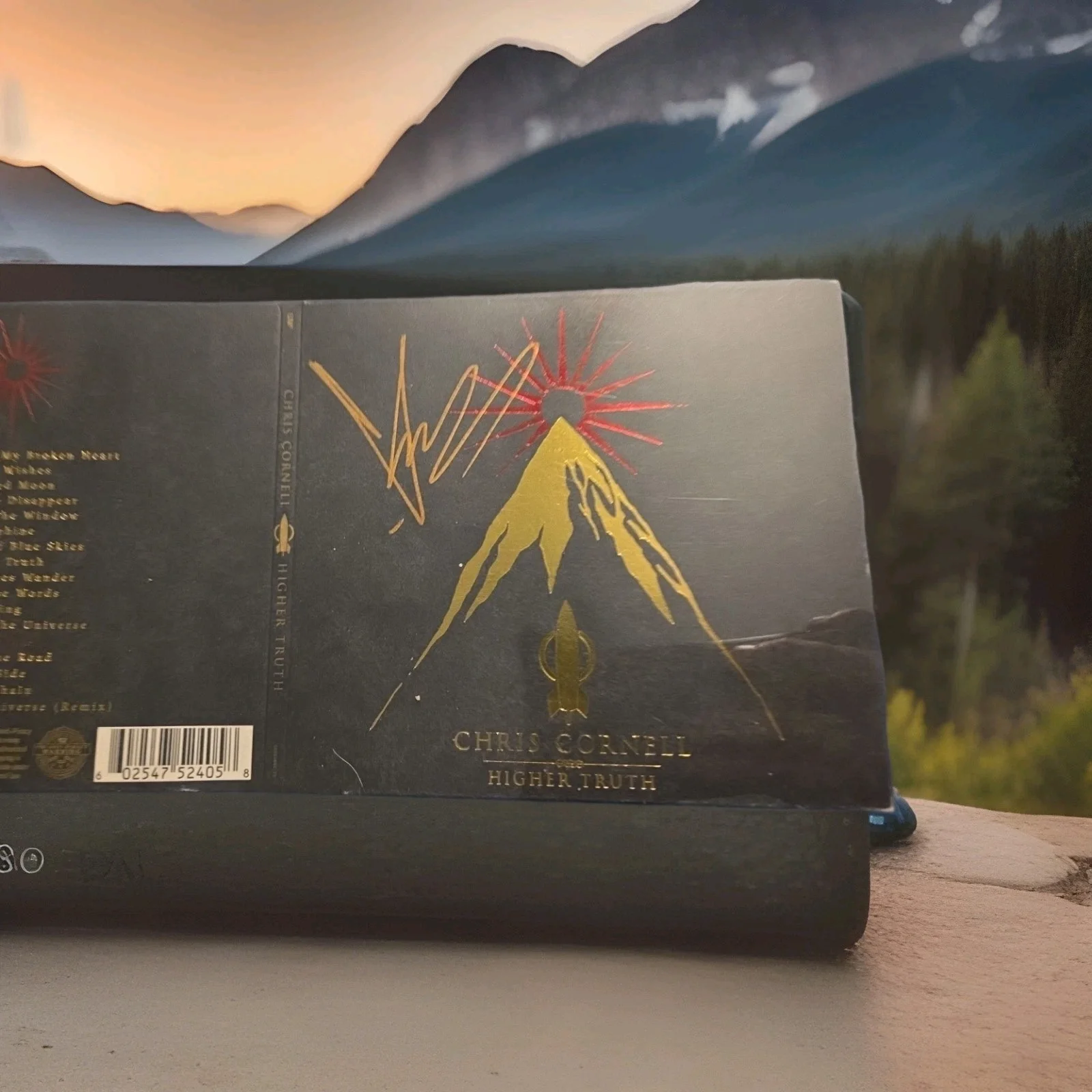 Chris Cornell Soundgarden Signed Higher Truth Cd Cover. Gold Marker. R&R HOF, изображение 2