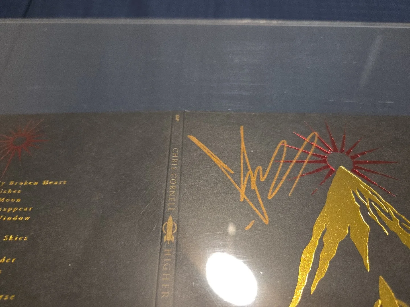 Chris Cornell Soundgarden Signed Higher Truth Cd Cover. Gold Marker. R&R HOF, изображение 4