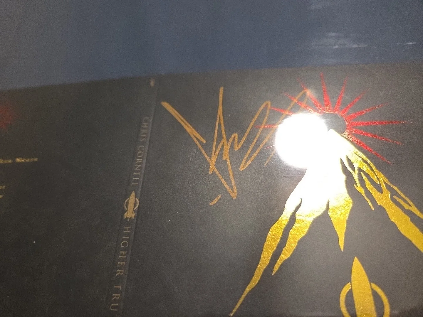 Chris Cornell Soundgarden Signed Higher Truth Cd Cover. Gold Marker. R&R HOF, изображение 5