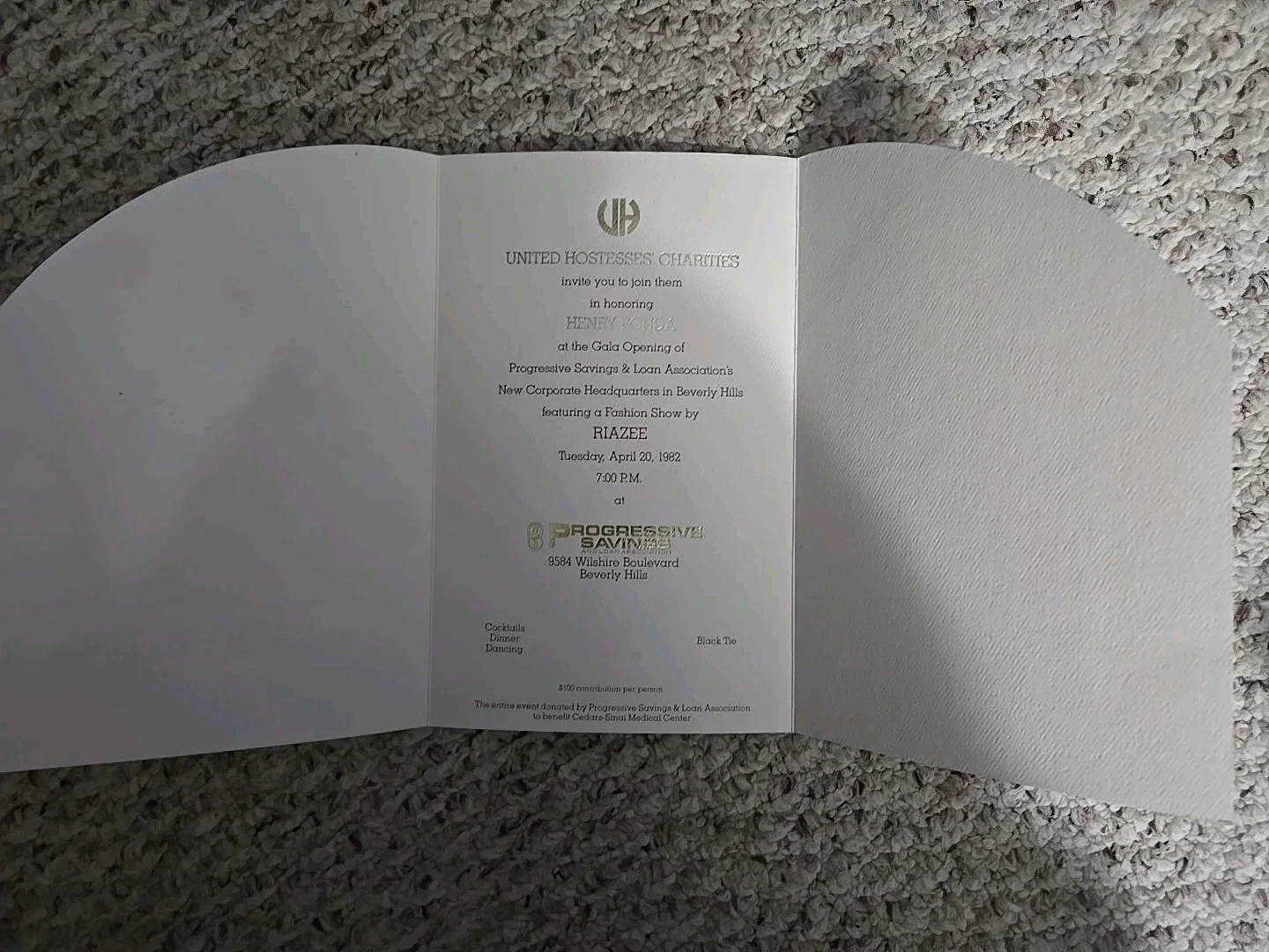 Henry Fonda - Jane Fonda ' Film-Stage-TV ' Signed In Person At A Gala Menu., изображение 3
