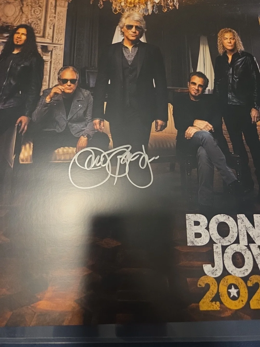 Bon Jovi Signed 13x19 2020 Poster Beckett Bas Cert Silver Sharpie, image 3