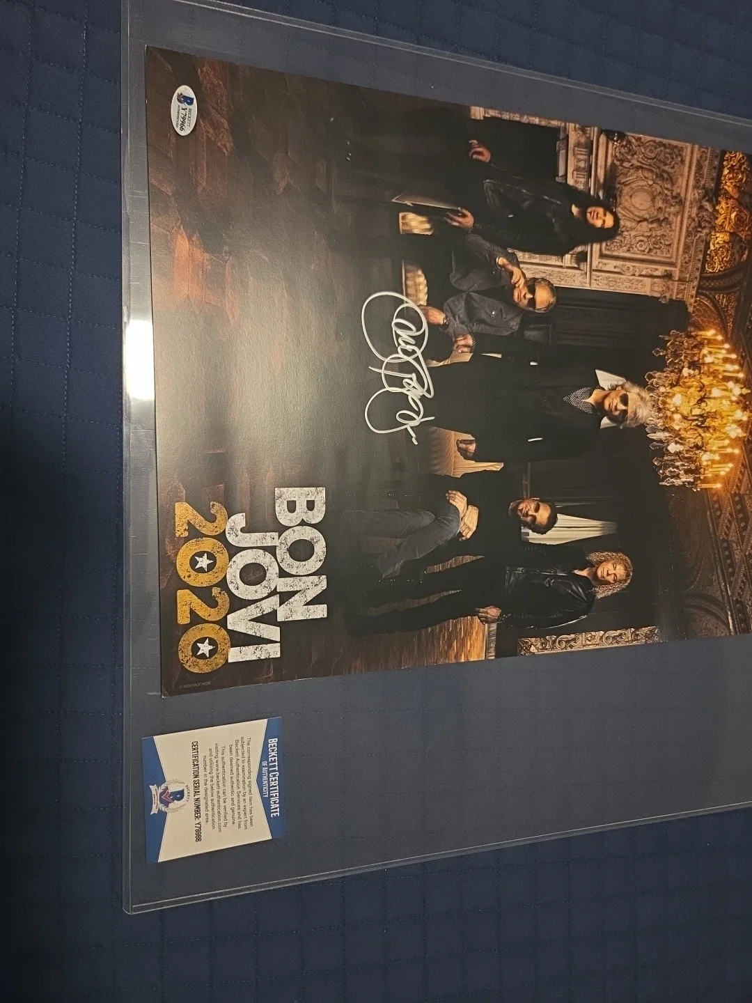 Bon Jovi Signed 13x19 2020 Poster Beckett Bas Cert Silver Sharpie, image 4