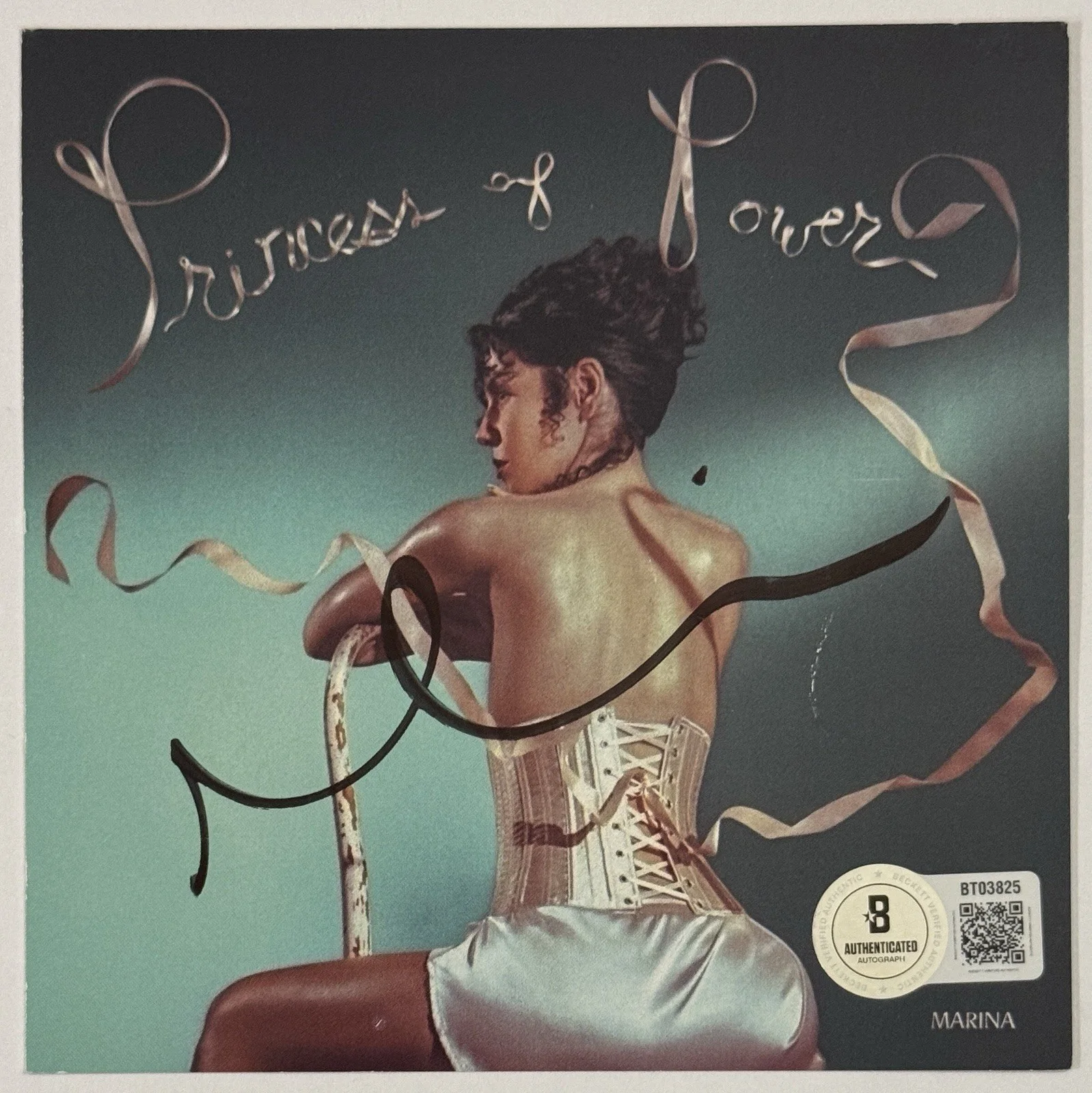 FRAMED Maria SIGNED Princess Of Power Cover Card & CD BAS Beckett COA Autograph, изображение 2