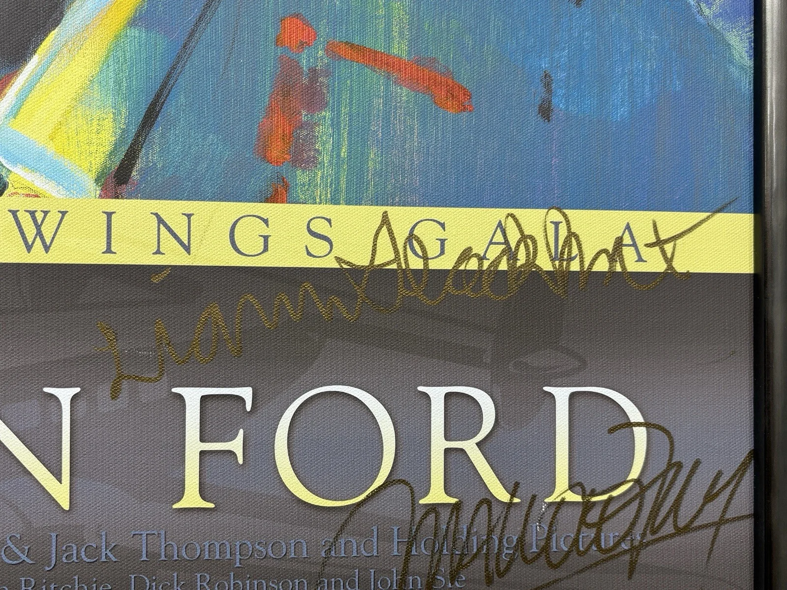Harrison Ford — Autographed Harrison Ford And Family Wings Over The Rockies Canvas Art, изображение 5