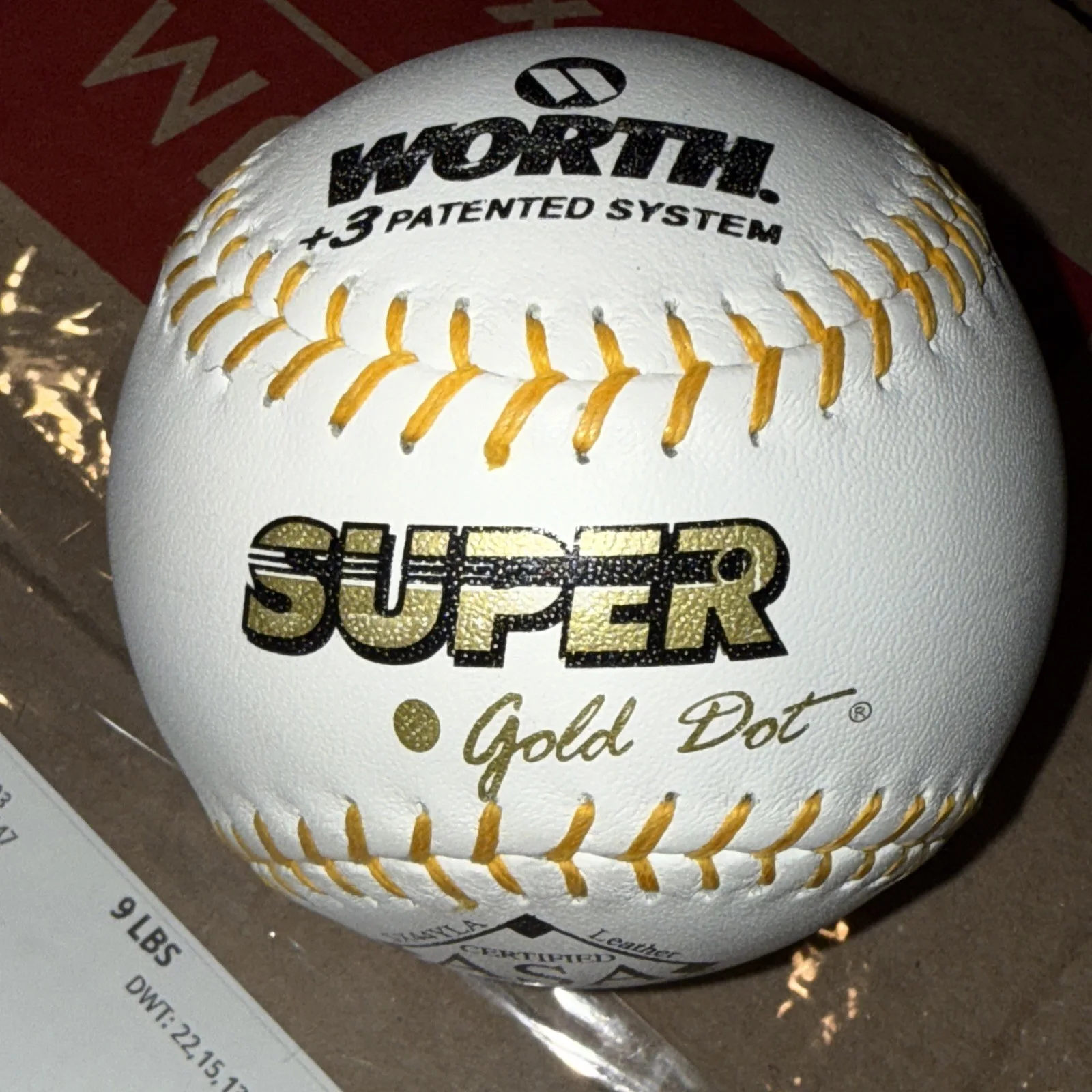 Pat Cooper — Pat Cooper deceased actor Signed Autographed Worth ASA Softball, image 3