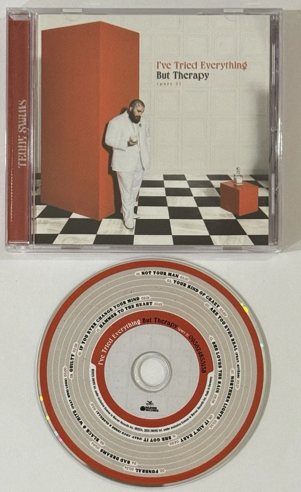 Teddy Swims SIGNED I’ve Tried Therapy Photo Card & CD BAS Beckett COA Autograph, изображение 4