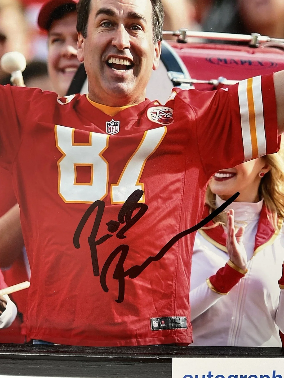 Rob Riggle — Rob Riggle signed photo ACOA Kansas City Chiefs signed 8x10 Step Brothers auto, image 2