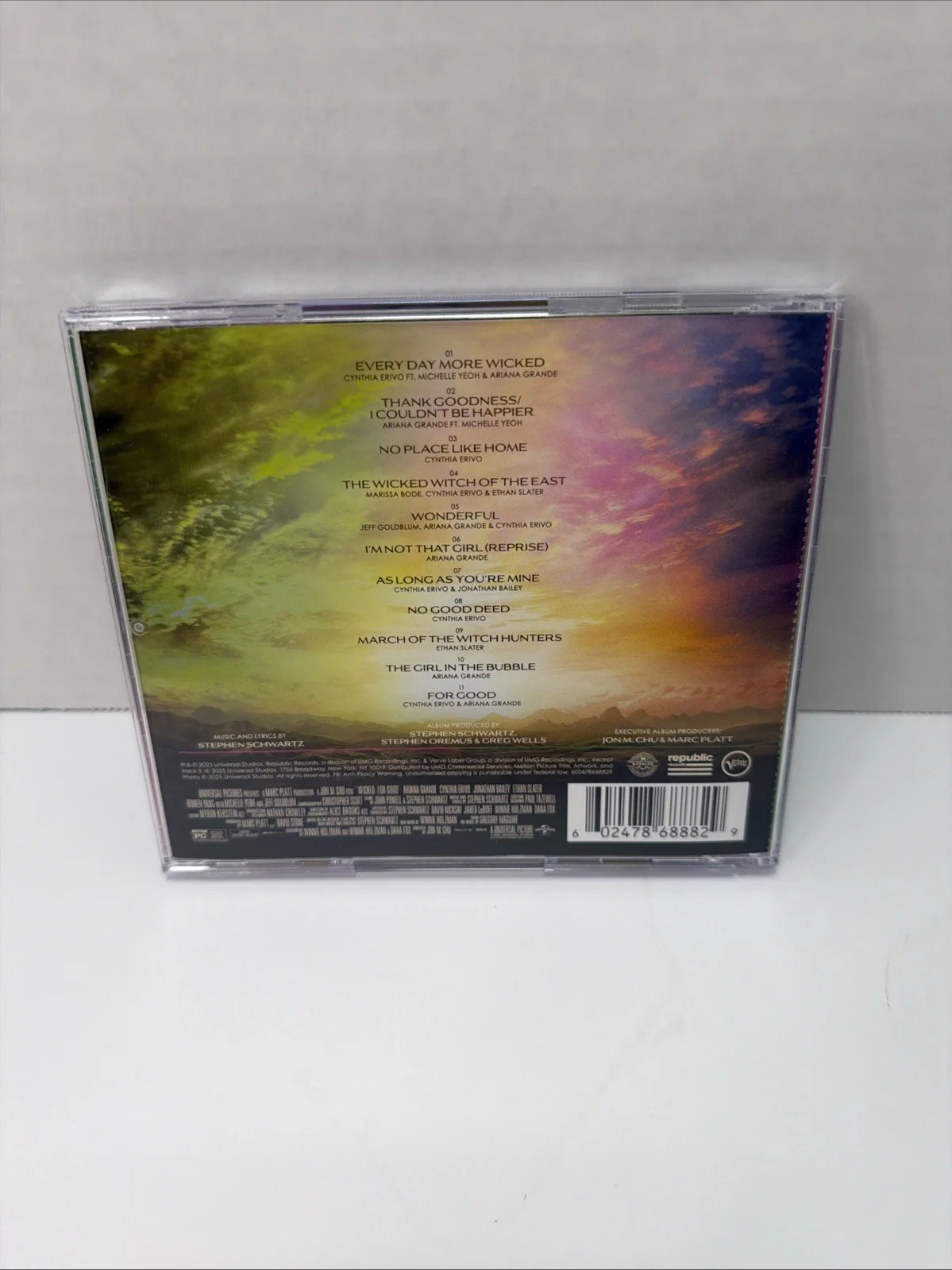 Wicked For Good Soundtrack Signed CD Ariana Grande & Cynthia Erivo, изображение 4