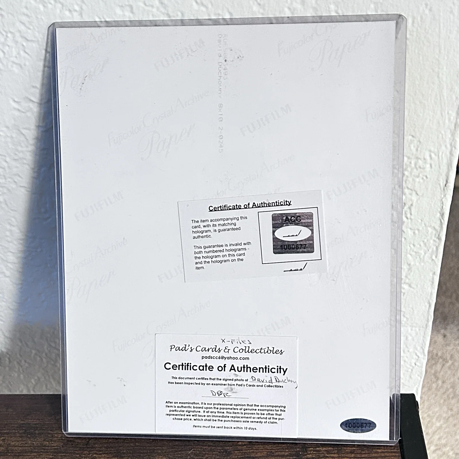 David Duchovny — David Duchovny Signed Autographed Photo 8x10 The X Files, изображение 2