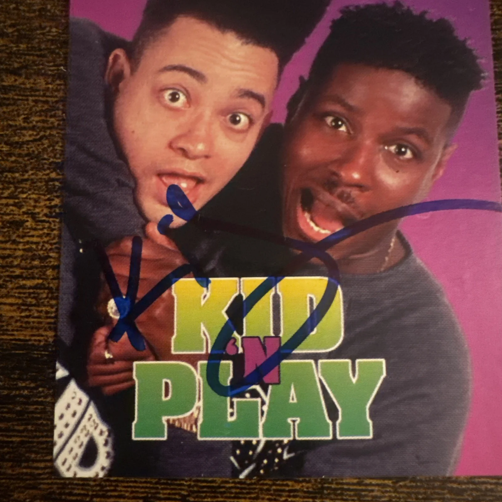 1991 The Rap Pack Chris Kid Reid Kid N’ Play #58 Auto Signed Card, изображение 3