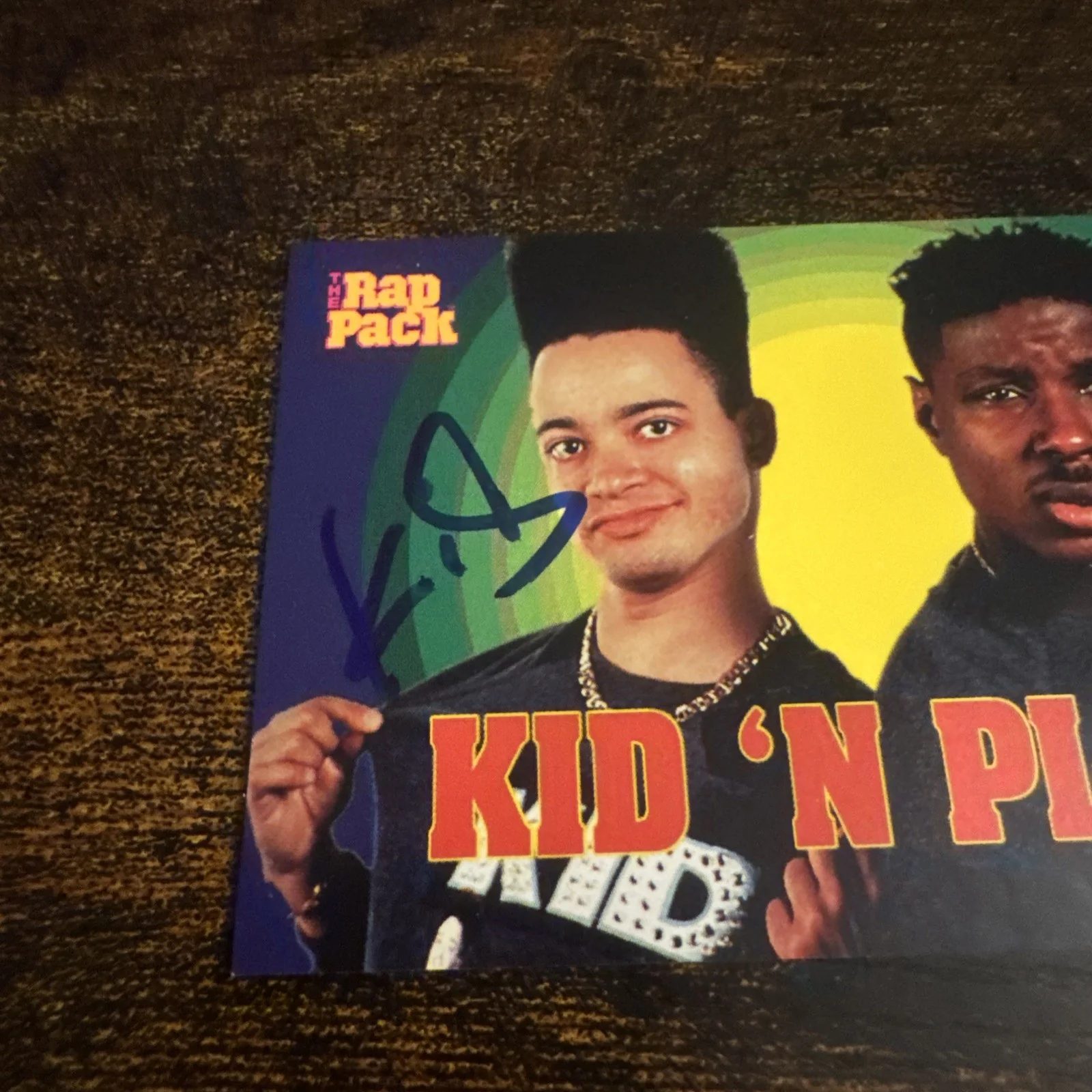 1991 The Rap Pack Chris Kid Reid Kid N’ Play #60 Auto Signed Card, image 3