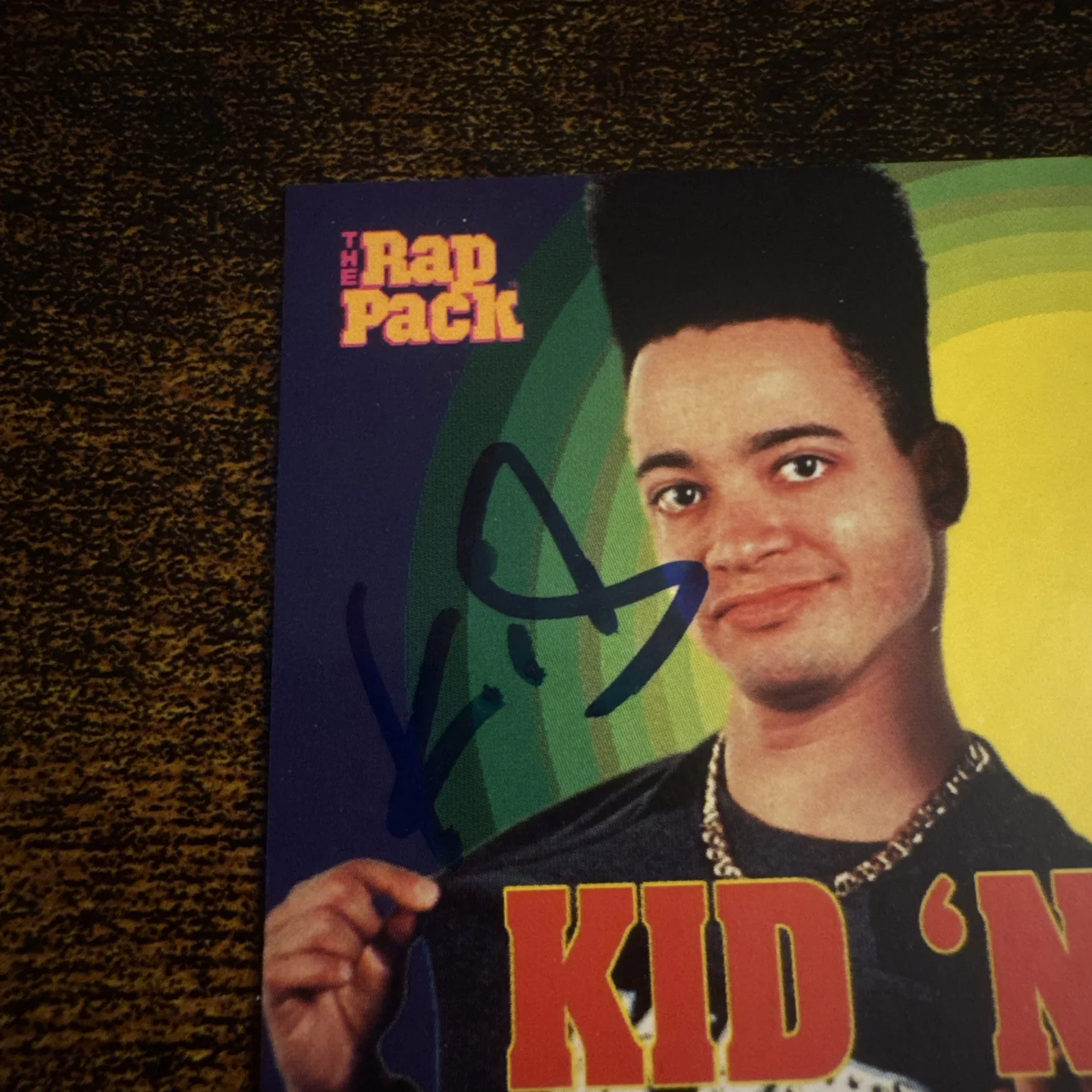 1991 The Rap Pack Chris Kid Reid Kid N’ Play #60 Auto Signed Card, image 4