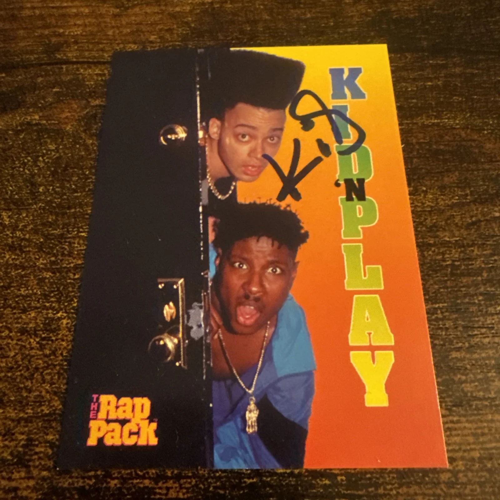 1991 The Rap Pack Chris Kid Reid Kid N’ Play #59 Auto Signed Card, изображение 2