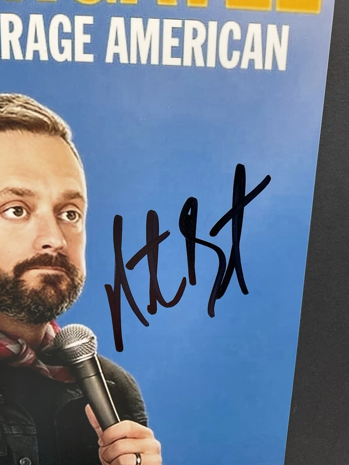 Nate Bargatze — Nate Bargatze Signed Photo ACOA George Washington Autographed SNL Comedian auto, image 2