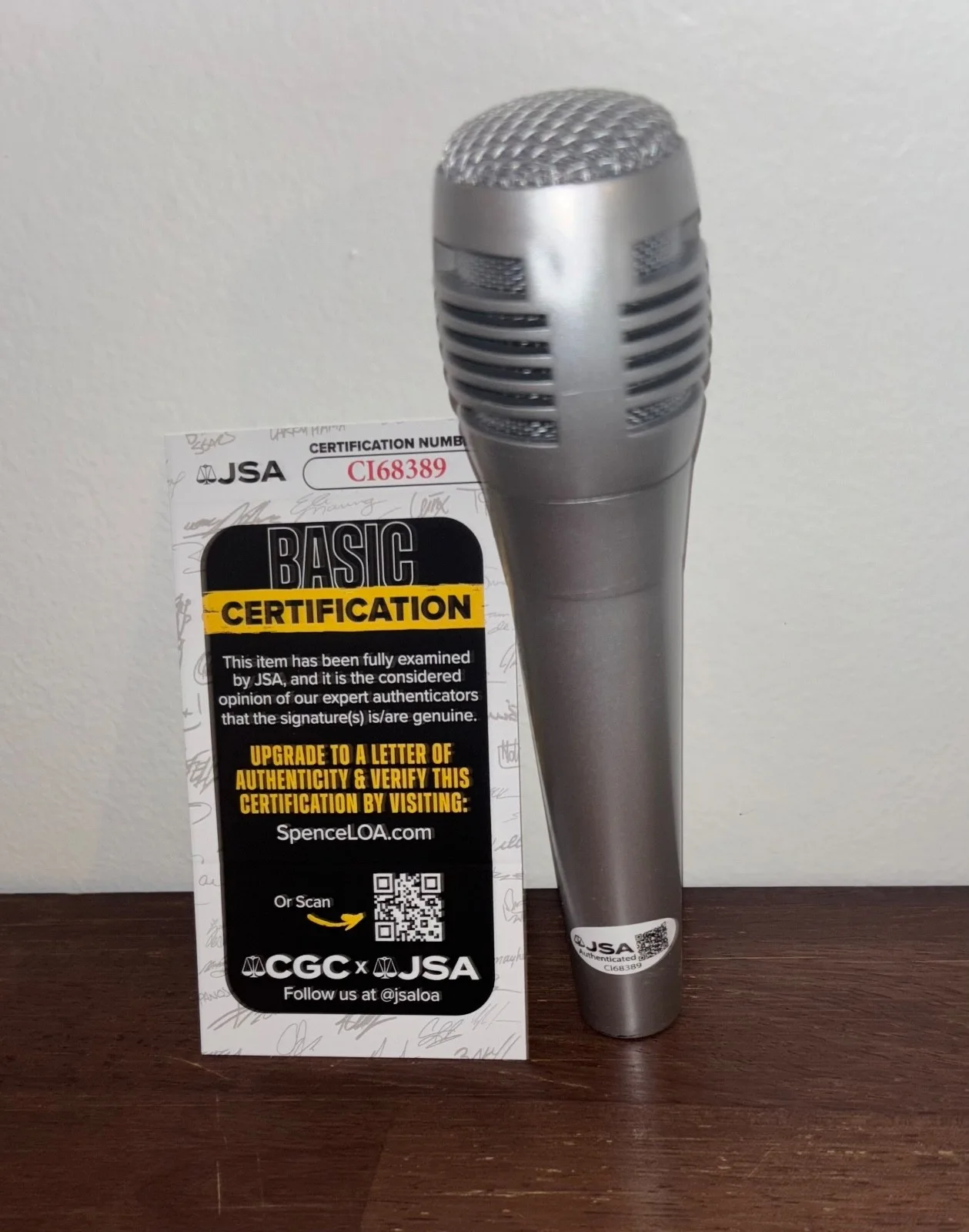Dj Jazzy Jeff Signed Autographed Microphone The Fresh Prince Music Rapper JSA N, изображение 2
