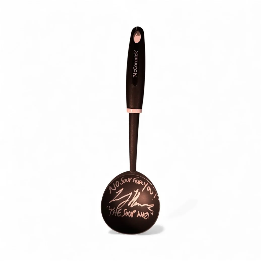 Larry Thomas — Larry Thomas Signed Soup Ladle “No Soup For You” The Soup Nazi JSA Seinfeld, изображение 5