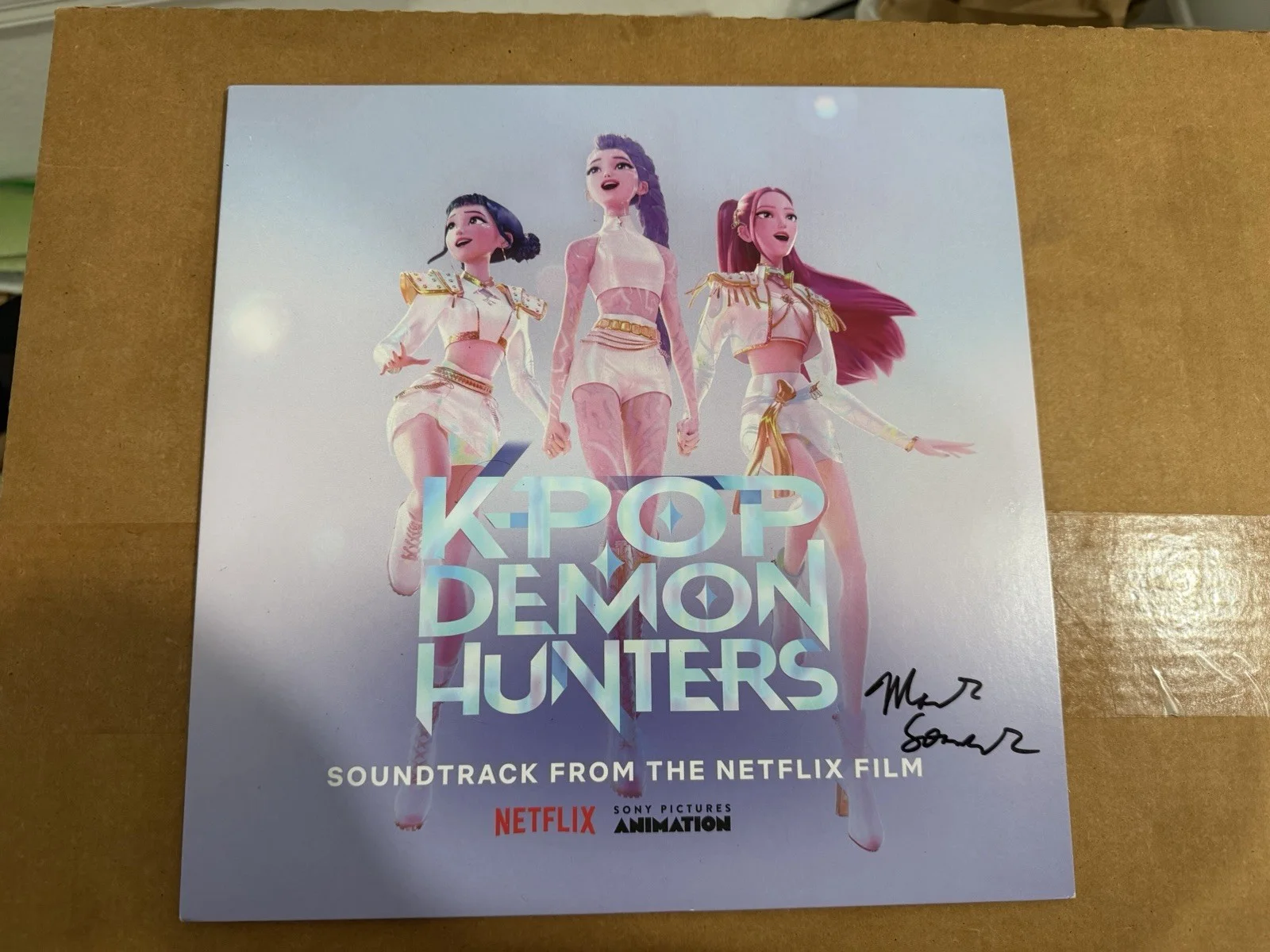 Mark Sonnenblick Signed Kpop Demon Hunters Vinyl Huntrix Autograph Exact Proof, image 2