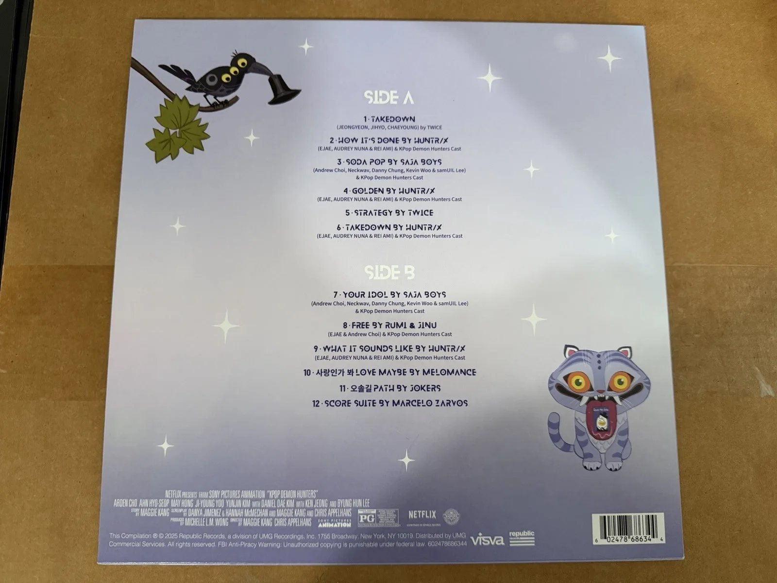 Mark Sonnenblick Signed Kpop Demon Hunters Vinyl Huntrix Autograph Exact Proof, image 3