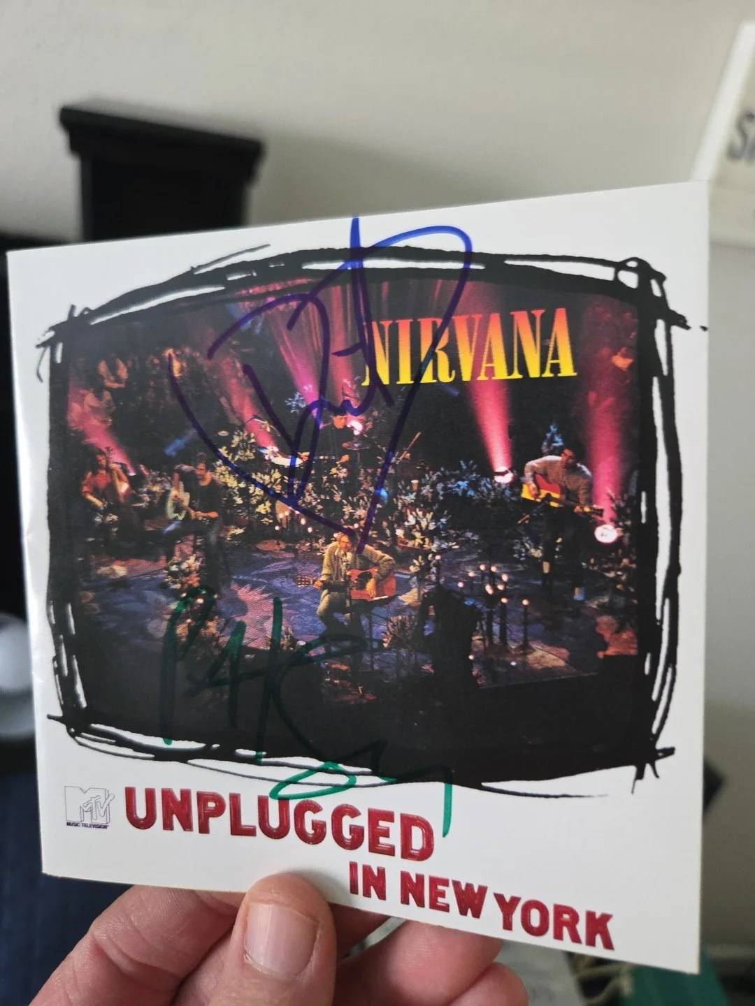 Nirvana Dave Grohl And Pat Smear Signed Nirvana UNPLUGGED Cd Cover 100%Authentic, image 5