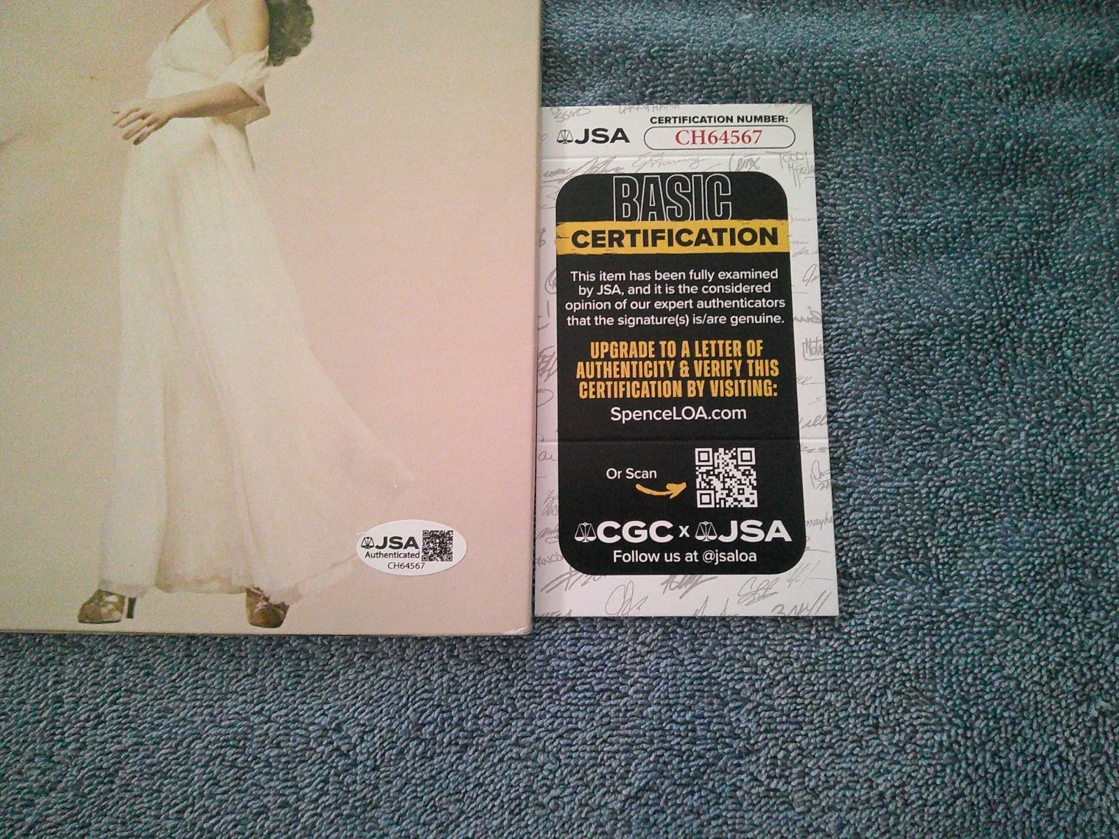 JUDY COLLINS RUNNING FOR MY LIFE - SIGNED - LP VINYL ALBUM JSA COA, image 4