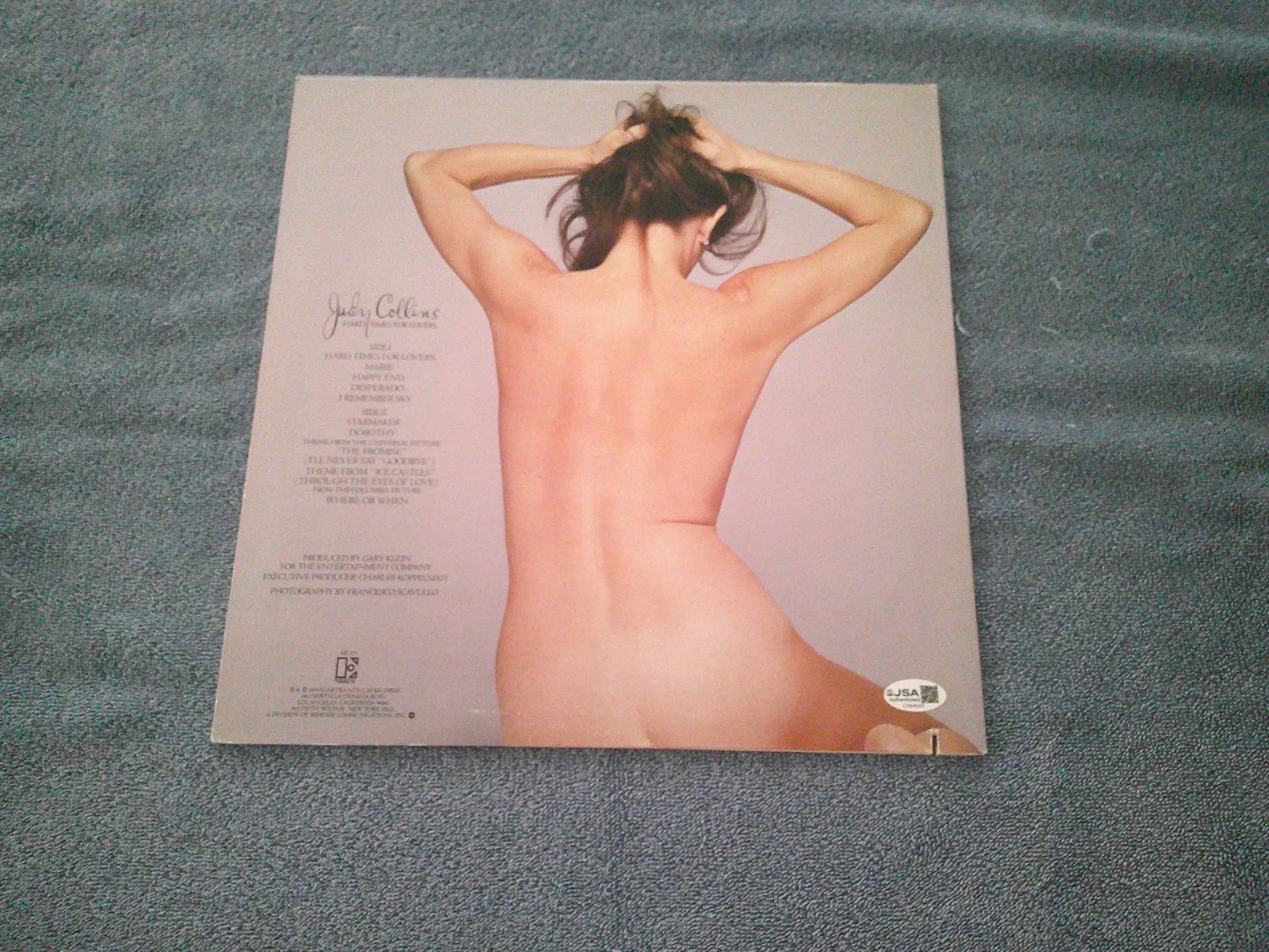 JUDY COLLINS HARD TIMES FOR LOVERS - SIGNED - LP VINYL ALBUM JSA COA, image 2