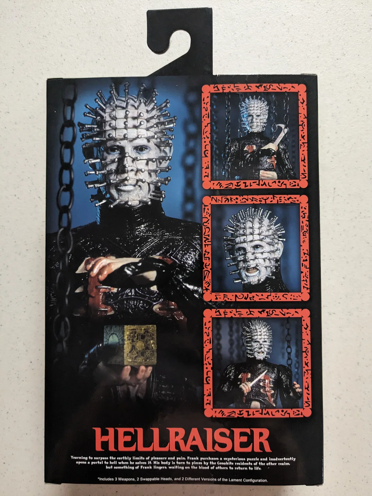 Doug Bradley — DOUG BRADLEY Signed Hellraiser Pinhead NECA Box Book Figure Auto Horror JSA COA, image 5