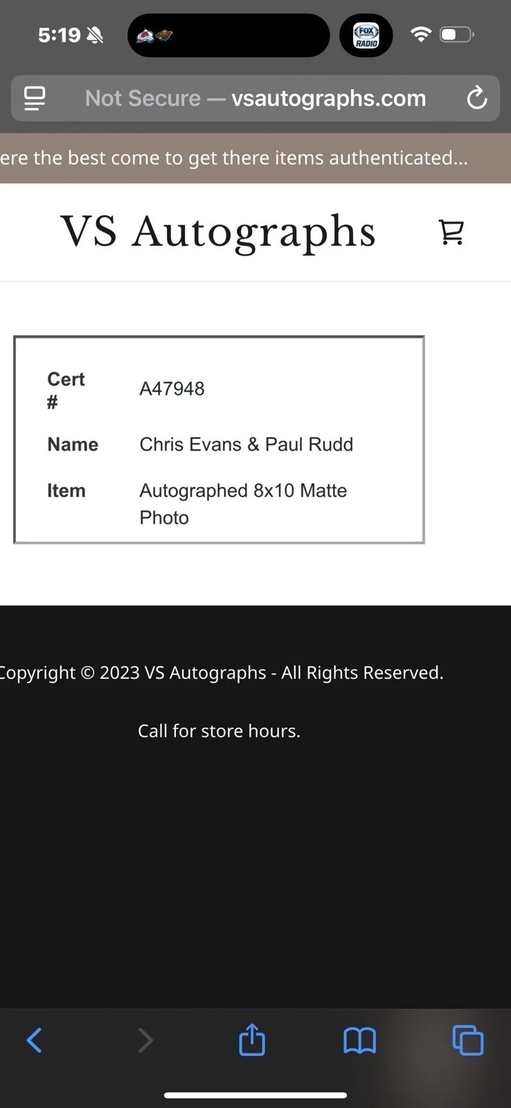 Chris Evans & Paul Rudd Autographed Marvel Photo w/coa, image 3