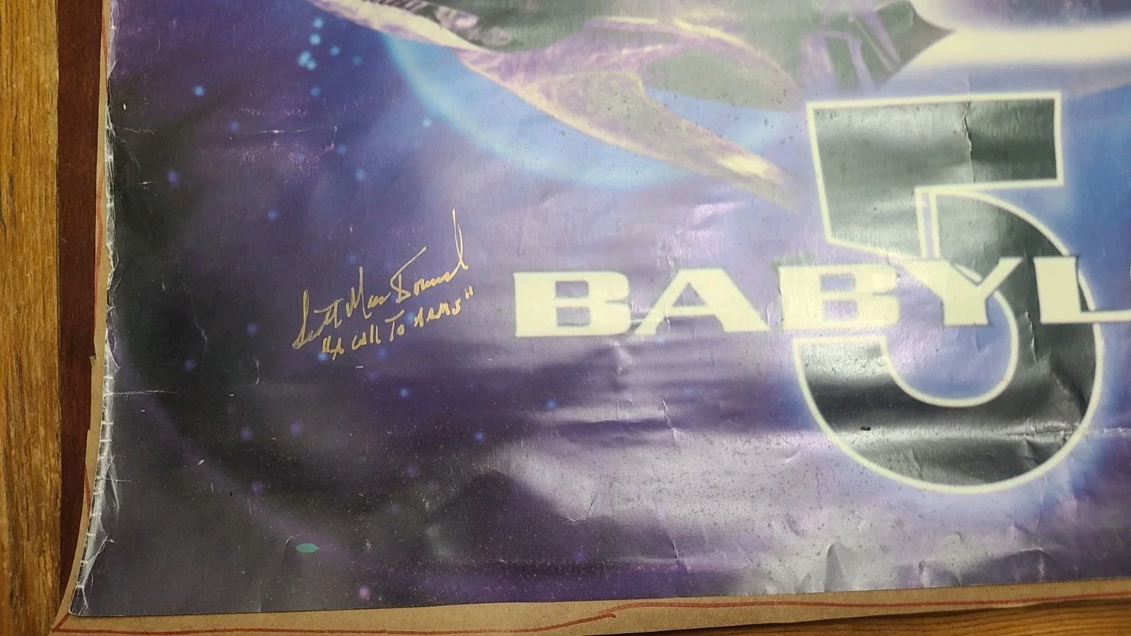 9 Cast members — Babalon 5 Poster With Cast Signatures 24x35, image 2