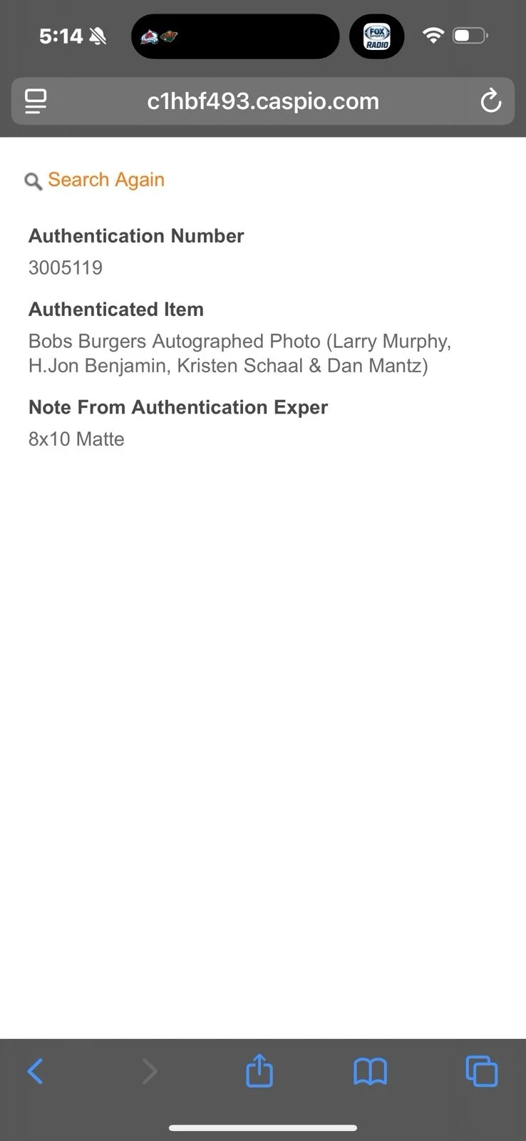 Bobs Burgers Signed Photo (L Murphy, H.Jon Benjamin, Kristen Schaal & D Mantz), изображение 3