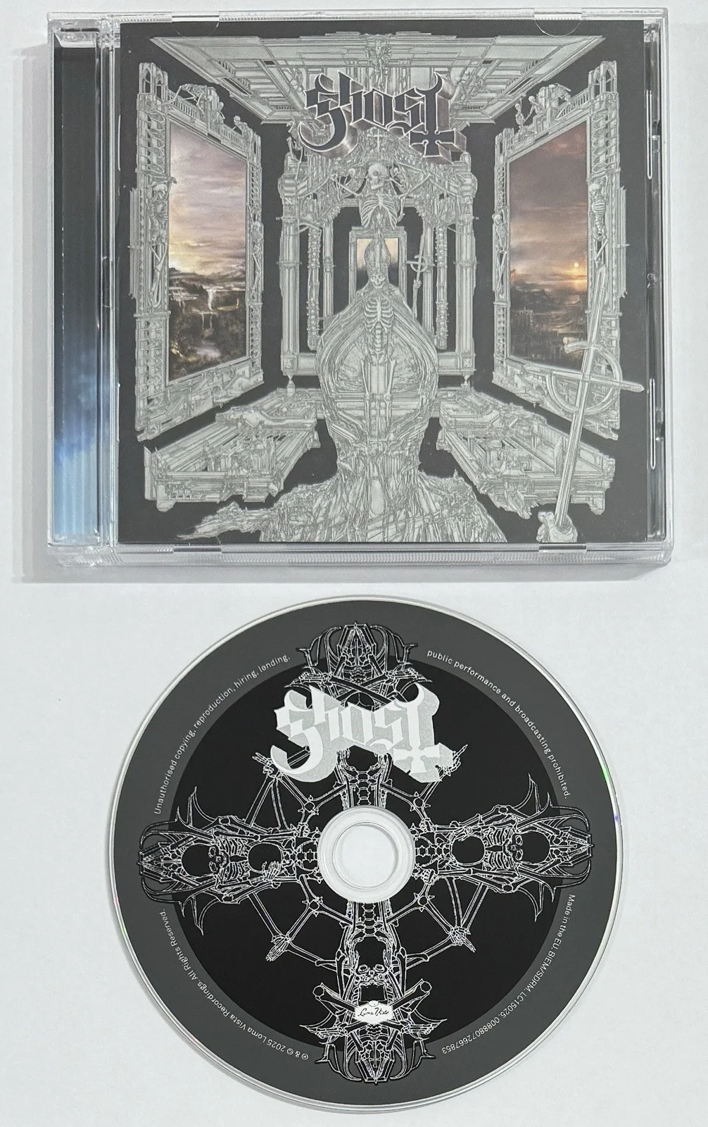 Ghost SIGNED Skeleta Album Card Autograph PAPA V PERPETUA & CD BAS Beckett COA, image 4