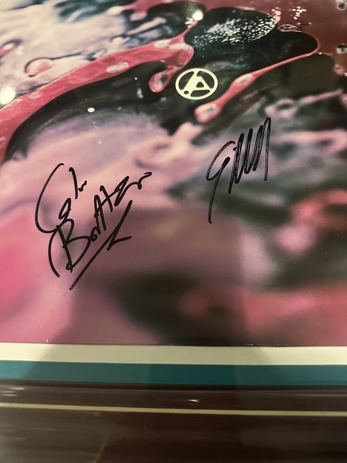 LINKIN PARK SIGNED CUSTOM FRAMED FROM ZERO VINYL RECORD JSA COA EMILY COLIN, image 2