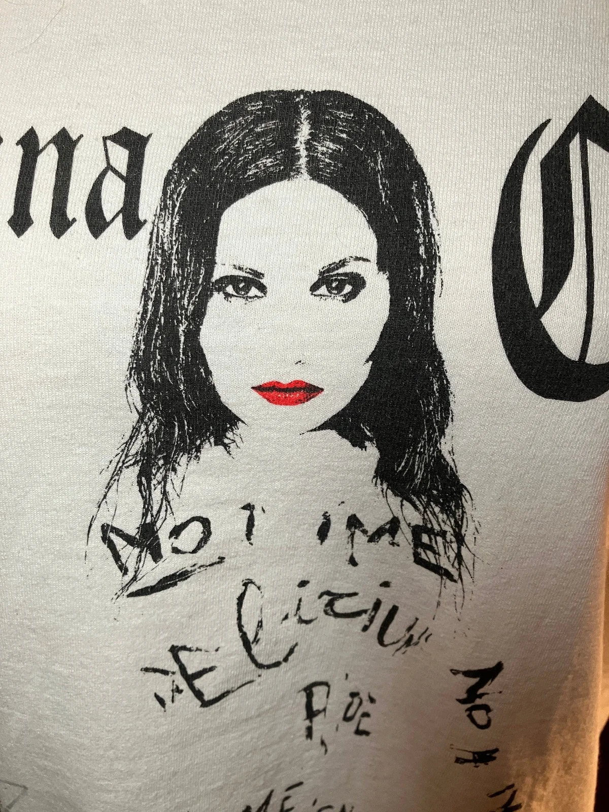 Lacuna Coil Autographed T-SHIRT Size L DELERIUM TOUR Cristina Scabbia 2016, изображение 5
