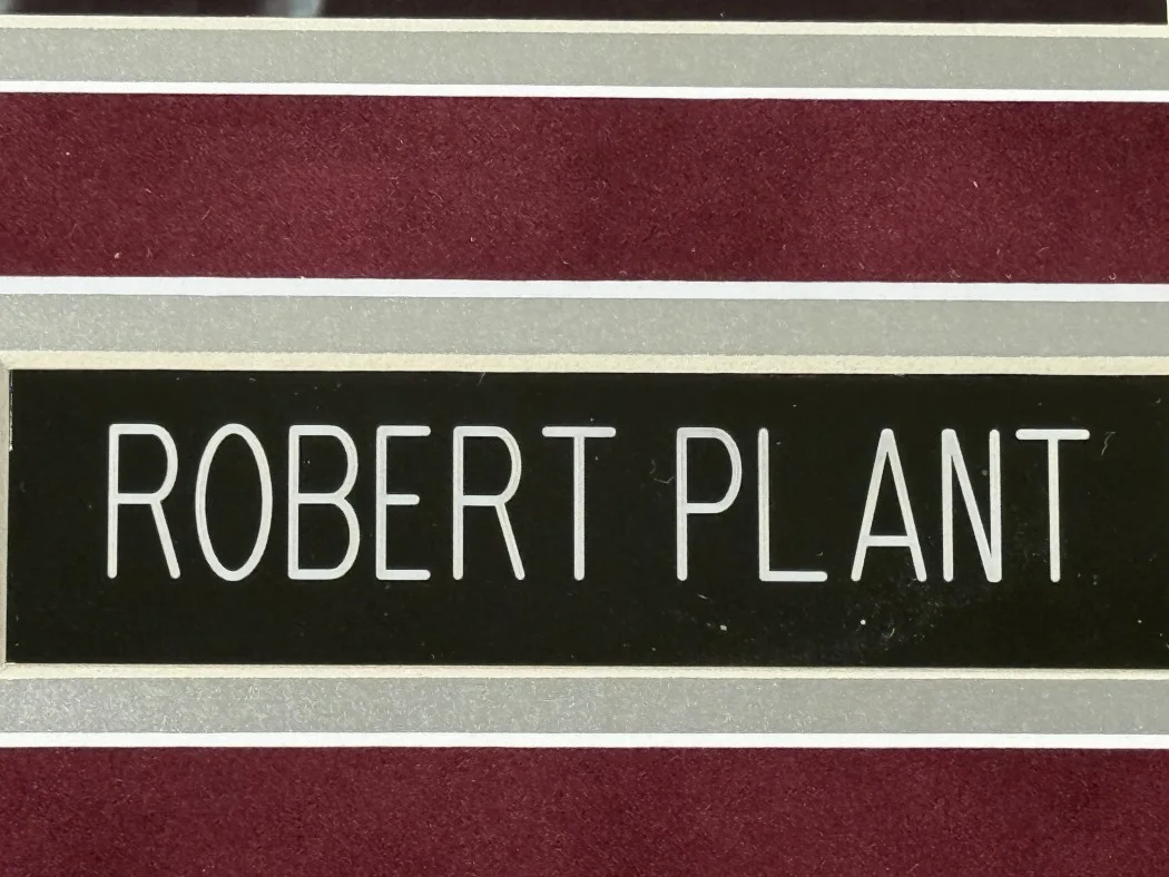 Robert Plant Signed Autographed CD Insert Stairway To Heaven Custom Framed BAS, image 3